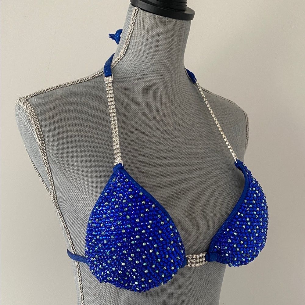 Rah Competition Royal Blue Competition Bikini Sz S Custom Made View 2